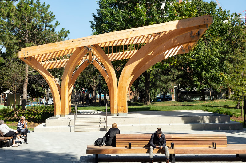 st. james park pavilion by architecture firm raw design in toronto, ontario