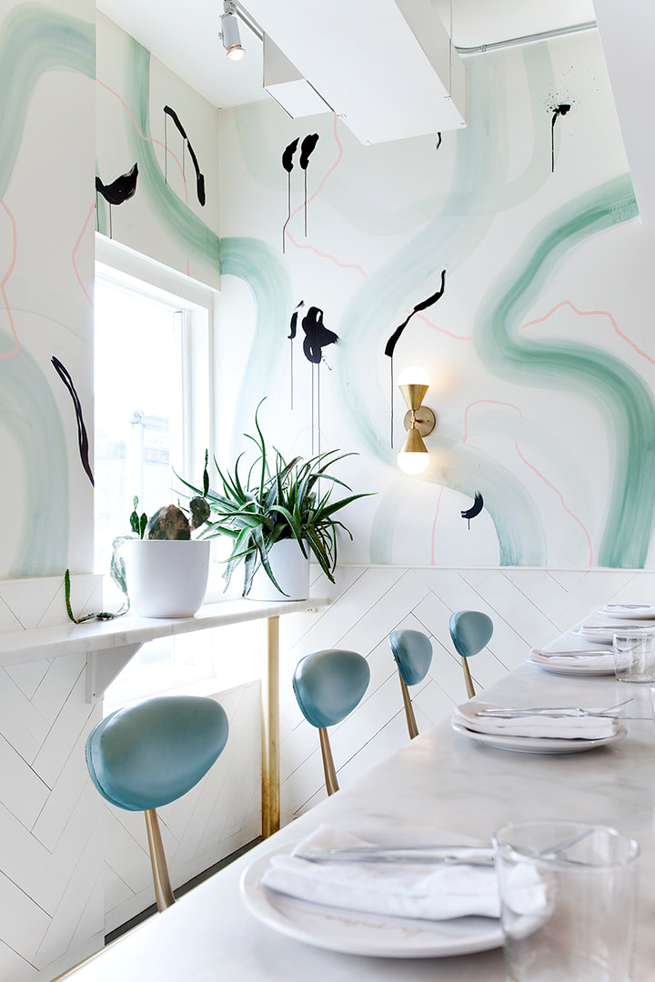 la palma restaurant in toronto by designer studio marlowe, krista jahnke photography